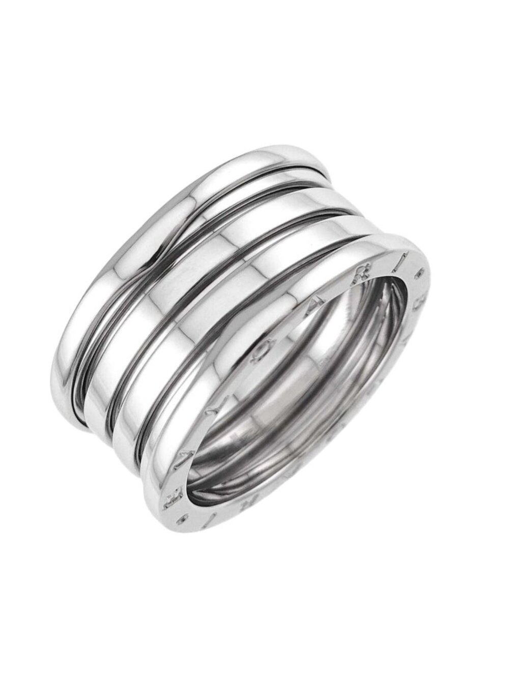 Bvlgari B.zero1 Band 63 Ring 18k White Gold 750